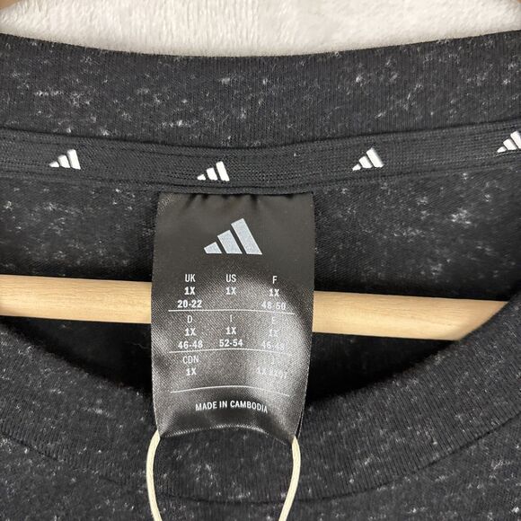 Adidas Womens Size 1X Future Icons Winners 3.0 Gray Tee Tshirt NWT - Picture 4 of 6